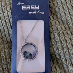 Effy charm/memory necklace, 24" chain